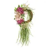 Dekorativa blommor Q6PE Spring Hortangea Wreath Vine inomhus utomhus Summer Decoration