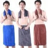 Serviette 2pcs hommes nage nageur doux baignoire magique avec une jupe de douche de couverture de plage de poche sport de gymnase serviettes