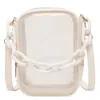 Sacs à bandouliers PVC Sac transparent Femmes Fashion Girls Clear Girls Chain Crossbody Messenger Handbag Purse Bolsa Feminina