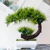 Decoratieve bloemen mini kunstmatige planten bonsai gesimuleerde boom potted nep tafel ornamenten voor huiskamer tuindecoratie