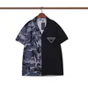 LVSE AMRI MENS Märke Flower Tiger Print Shirts Casual Button Shorts Down Short Sleeve Hawaiian Shirt Suits Summer Beach Designer Dress Shirts Black White Set XXL XXXL