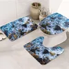 Badmatten Lavendel Badkamer Set Paars niet-slip tapijt U-vormig toiletmat Decor Super zacht en absorberen water
