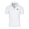 Polon d'été Polo à manches courtes Polo t-shirt mangeur de la mode Bouton Fashion Tend Bouton Busine et de loisirs Tops 240511