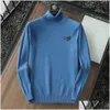 Herrenpullover Designer Sweater Klassische gestickte Logo gestrickt Jumper Hoodies Damen Sweatshirts Turtle Neck Asian Größe S-3xl Strick Dr. Otav6