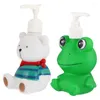 Vloeibare zeepdispenser 2 pc's druk op fles Kids Body Wash Sub flessen Holder Materiaal Type Lotion Shampoo Refilleerbaar kind