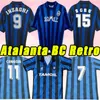 1991/92 Atalanta Retro Caniggia Stromberg Paulino Camisetas de Futbol Kits Kits Soccer Jersey Thailandia Shirt di calcio di qualità