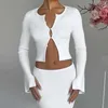 Vestidos de trabalho Mulheres de malha de 2 peças Conjunto de mangas compridas de manga longa MAXI SAIRS BODYCON MAIS COMPLEMA 2024 TRABALHOS DE RTREVENHAS DE AUTONO