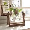Vaser hem kreativa hydroponiska växter transparent träram vas skrivbord liten färsk container vardagsrum moderna dekoration stycken
