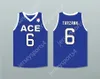 Custom Nay Mens Youth / Kids Tarzann 6 Ace Family Charity Blue Basketball Jersey Top cousé S-6XL