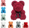 25 cm Rose Bear Simulation Flower Creative Gift Soap Rose Teddy Bear Birthday Gift Hug Bear T8G0185587627