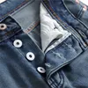Jeans masculin denim Fashion Men de mode vieux pantalon régulier ajustement Straight Ripped Brand Pants Simple Plus Taille