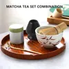 Чайные наборы Matcha Green Tea Wews Set - Scoop Spoon Black Holder