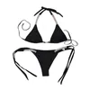 Kvinnors badkläder Kvinnor Sexig diamantdekor Bikini Set Summer Push Up Swimming Bandeau Bandage Baddräkter Elegant stranddräkt