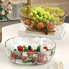Kommen set van 3 helder mengplastic voor salad party snack Popcorn chip en dip