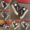 Designer Classic Casual Kids Shoes Sneakers Espadrille Black White High Low Flat Sneaker Platform Trainers Shoe Toddlers Kids Canvas Shoes Casual Sneakers