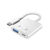 2024 2 in 1 Dual USB Splitter DAC Fast Charge Type-C Adapter Power Supply USB 3.0 External For macbook Mobile Phone Android for Dual USB
