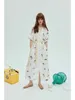 24 Sommer Neue gedruckte Ananas Stickerei Holiday Style Mid Länge Kleid