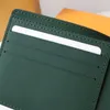 Designer wallet green original leather card holder top quality purse men women business wallet credit card holder Embossed design coin pouch M83067 M83055