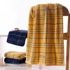 Towel 130 63cm Plaid Bath Towels Cotton Face Fiber Natural Eco-friendly Embroidered Hand