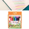 Lápices 12 colores/juego de lápices de colores de madera natural suministros de grano de granos artistas de la escuela de la escuela lápices de oficina D240510