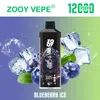 Zooy Vape Ghosts 12000 Puffs Savage Vape Vapers 12k Desechables 12000puffs Bar avec 650mAh Batteras rechargeables Puff 8k Kit de stylo vape jetable 5% 2%