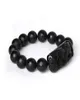 Cała Black Black Natural Obsydian Stone Bransoletka Sześć słów Buddha Beads Pixiu bransoletki dla mężczyzn Kobiety moda błogosław biżuteria B1988310