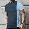 T-shirts pour hommes T-shirt Street Mens Mens 3D Stripe Imprimé à manches courtes Top Daily T-shirt T-shirt T-shirt pour hommes Clothingl2405