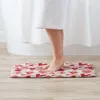 Tapijten badkamer mat roze rood harten patroon tapijt huis deurmatte tapijttoegang door de woonkamer tapijtdeur
