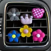 Interieurdecoraties Bloem 2 12 Cartoon Auto Air Vent Clip Clips voor Office Home Decoratieve conditioner Outlet Per BK Freshener Drop D OTL1E