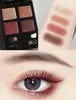 Famous Makeup à paupières à paupières 4 couleurs Matte Shimmer Natural imperméable Palette d'ombres de fard à paupières avec pinceau 11 Styles Navire rapide GRATUIT