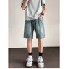 Herren Jeans 2024 Männer Sommer Vintage Baggy Taschen Denim Shorts Herren lässig losen männliche hohe Taille gerade Short Hosen G220