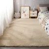 Gęsty stały kolor dywan prosty dywaniki bez poślizgu w salonie Furry Mat Bedside Dywan Plusz Duże obszar Dut Home Decor Tapetes de Sala 308T