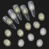 100pcs Virgin Mary Nail Charms San Judas Art Decoration 3D Metal Buddha Religious Rhinestones for Acrylic Nails 240426