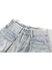 Jeans feminino estilo americano lavado branqueado coquette jeans shorts femininos casuais envoltórios sexy hip high walnts calças gyaru tendência