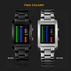 Orologi binari Mens Sport Wateroproof Acciaio Watch per l'uomo a LED Display Military Owatch Relogio Masculino 240428