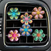 Car Key Flower 11 Cartoon Air Vent Clip Conditioner Outlet Per Clips Freshener Conditioning Square Head Drop Delivery Otyqd