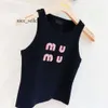 mui mui shirt miv miv shirt Mui Mui Top Woman Designer Vests Tshirts Miui Shirt Summer Womens T Shirt Tanks Diamond Embroidery T-shirts Printed Tees Tops Short 353