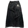 Y2K workowate dżinsy vintage JNCO Wysokiej jakości haftowane dżinsy Hip Hop Streetwear Casual Mężczyźni Kobiety HARAJUKU szeroka noga 240510