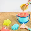 Qwz Baby Beach Toy Sandbox Set Model Childrens Sand spielen Tool Netto Schaufel Spiel Sommer Outdoor Beach Bag Spielzeugkindergeschenk 240509