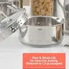 Ensemble d'induction d'établissement en acier inoxydable lave-vaisselle POSS POS PANS DURCH Silver