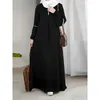 Etnische kleding modieuze Saoedi -Arabië dubai abaya damesjurk casual pailletten zonsondergang jurk moslimjurk elegante dames islamitische kleding t240510