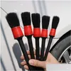 Brush 5Pcs Car Detailing Glass Cleaner Tool Cleaning Set Dashboard Air Outlet Clean Tools Wash Drop Delivery Automobiles Motorcycles C Otbsp