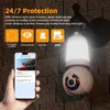 IP Cameras 8MP E27 bulb Wifi camera PTZ intelligent safety tracking bidirectional audio night vision monitoring with LED bulb CCTV 10X zoom camera d240510