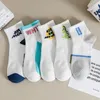 Chaussettes de femmes 3 paires Jacquard Modèle peu profond tube gitan peu hip hop sable de plage de plage