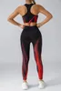 Ensembles actifs 2pcs Yoga Set Femmes 3D Red Fire Print Top Top High Hip Hip Louting Leggings Workout Gym Tenues Sports Fitness Suisse Running