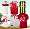 4xl Turkiye 2024 Soccer Jerseys Mens Hakan Sukur Calhanoglu Ozcan Kadioglu Akturkoglu Nihat Arda Fenerbahce Dzeko Retro 1996 Turkey Uniform 23 24 Football Shirt