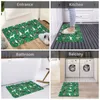 Carpets Dogs In Christmas 24" X 16" Non Slip Absorbent Memory Foam Bath Mat For Home Decor/Kitchen/Entry/Indoor/Outdoor/Living Room