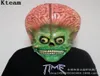Nouveau Halloween Bloody Scary Horror Mask Adult Zombie Monster Bloody Brain Mask Latex Costume Party Full Head Cosplay Mask Masquerad1106682