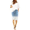 Calça feminina feminina design de moda gradiente de moda impressão simples algodão elástico longa cintura de cintura praia ao ar livre calças de lazer ao ar livre