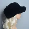 Ball Caps False Berets Elegant Women's Winter Design Fashion Fashion Artificial Hats Tricoted Warm Behies Chapeau